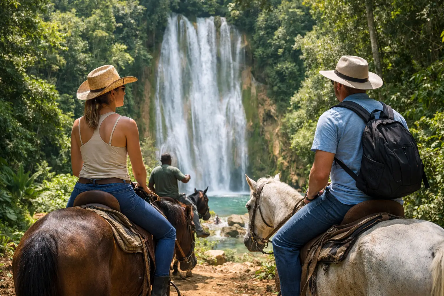 El Limón Waterfall Horseback Riding Experience