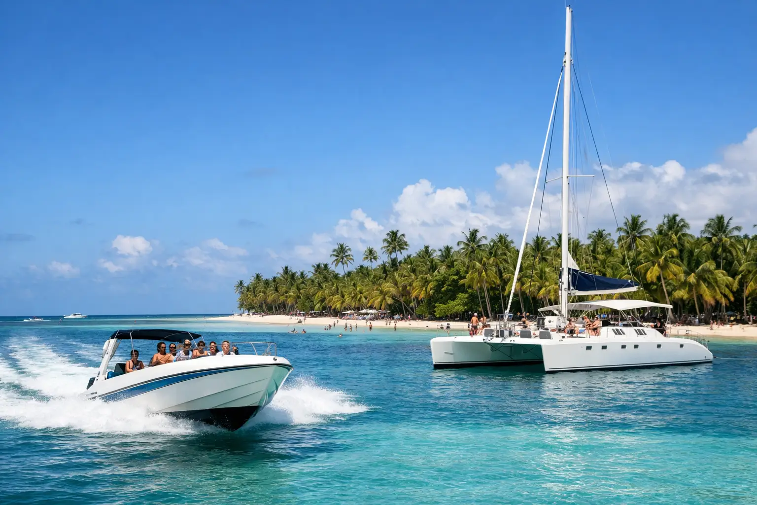 Punta Cana Saona Island Speedboat and Catamaran Tour
