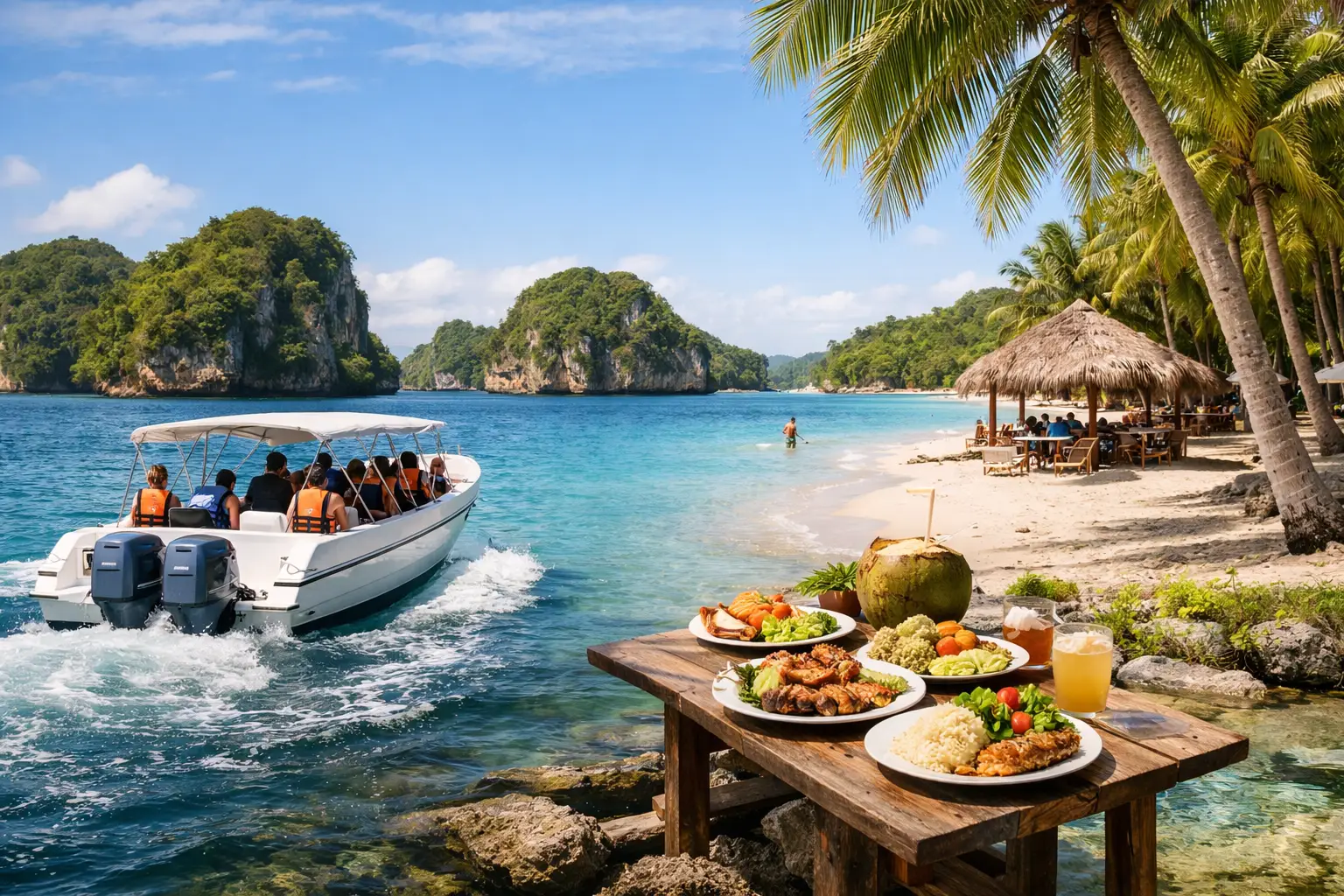 Los Haitises Boat + Lunch at the Beach & Pools